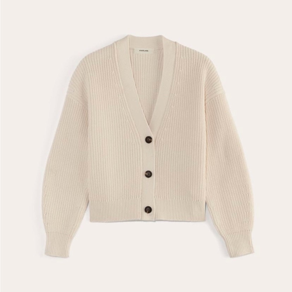 Everlane The Boxy Cardigan in Everyday Cotton